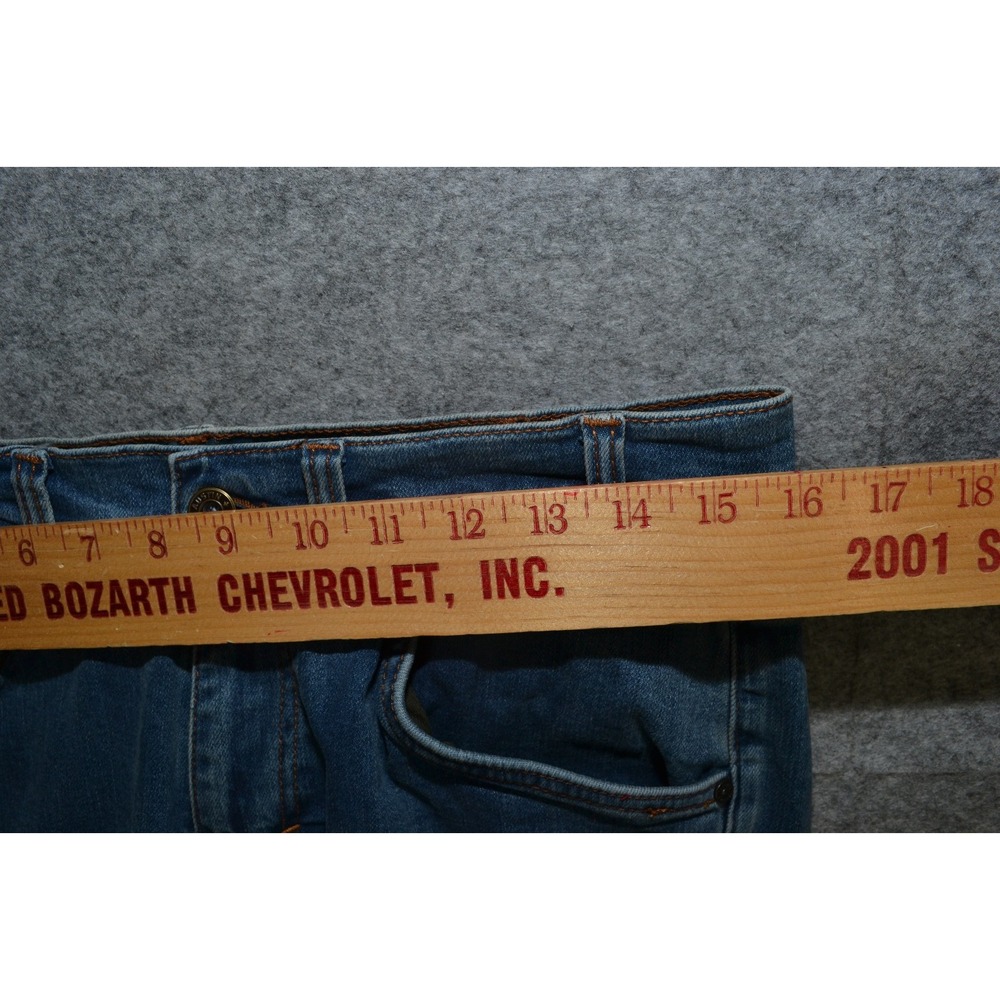 Tecovas Men 32x31 Premium Relaxed Jeans Blue Wash Straight Leg Denim (Tag 30x32) - Picture 14 of 16